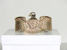 Load image into Gallery viewer, Unique Eagle Cuff Bracelet with White Zircon Eye