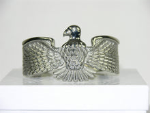 Load image into Gallery viewer, Unique Eagle Cuff Bracelet with White Zircon Eye