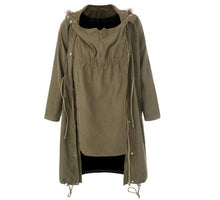 Load image into Gallery viewer, Army Green Kangaroo Jacket