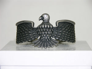 Unique Eagle Cuff Bracelet with White Zircon Eye